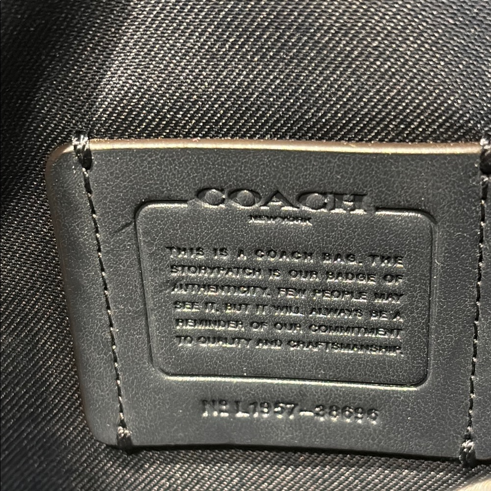 Coach Two-Tone Purple Leather Crossbody Bag - Picture 6 of 8